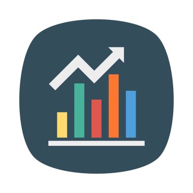 grafik grafik artış vektör çizim 