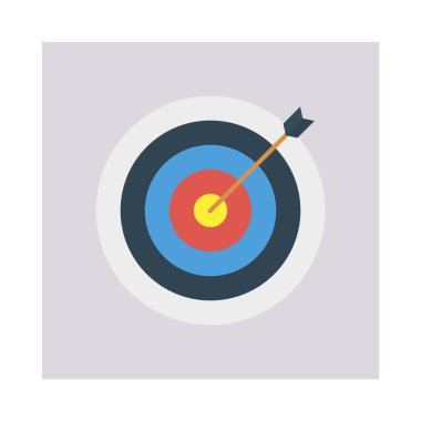 hedef hedef başarı vektör çizim 