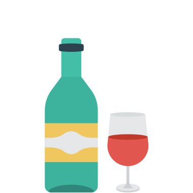 şarap alkol bira vektör çizim 