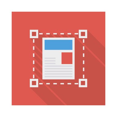 Şablon tasarım düzen vektör çizim 