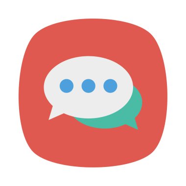 konuşma iletişim iletiyi vektör çizim 