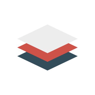 Web tasarım için renk simgesi. Vektör çizim 