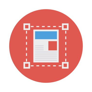 Web tasarım için renk simgesi. Vektör çizim 