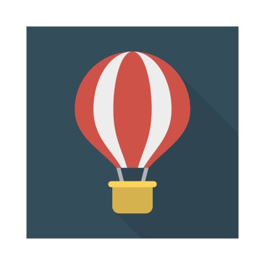 Hava Balon sinek seyahat vektör çizim 