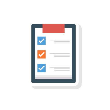 project  checklist   document    vector illustration  clipart