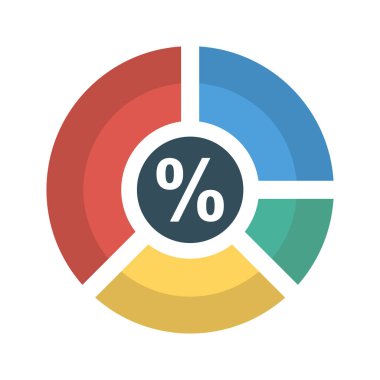 Web tasarım için renk simgesi. Vektör çizim 