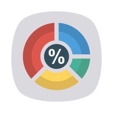 grafik grafik yüzde vektör çizim 