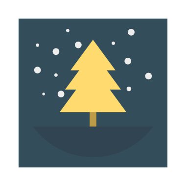 ağaç köknar doğa vektör çizim 