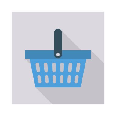 sepet arabası sepeti vektör çizim 