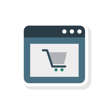 E ticaret online vektör çizim alışveriş 