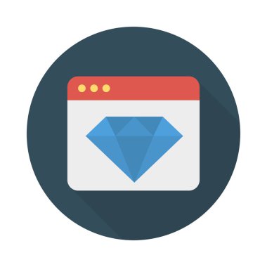 Web tasarım için renk simgesi. Vektör çizim 