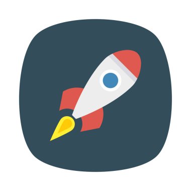 roket başlangıç başlatıcısı vektör çizim 