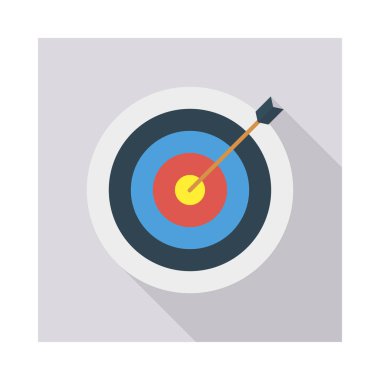 hedef hedef başarı vektör çizim 