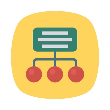 hiyerarşi yapısı grafik vektör çizim 