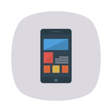 hareket eden telefon tarayıcı vektör çizim 