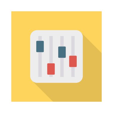 Kaydırıcı denetimi ayarlama vektör çizim 