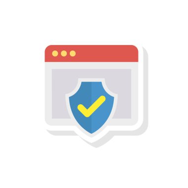 tarayıcı güvenli Internet vektör çizim 