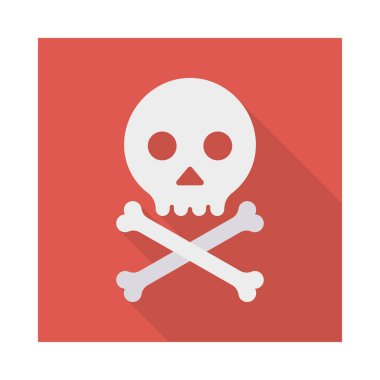 kafatası tehlike kemiklerin illüstrasyon vektör 