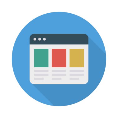 Web tasarım için renk simgesi. Vektör çizim 