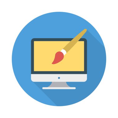 Web tasarım için renk simgesi. Vektör çizim 