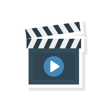 Yönetim Kurulu clapper video vektör çizim 