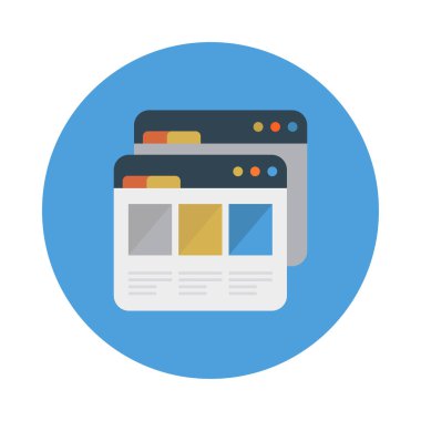 Web tasarım için renk simgesi. Vektör çizim 