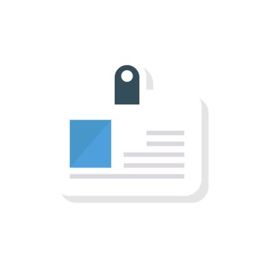 kimlik kartı kart vektör çizim 