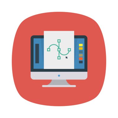 Bezier eğrisi tasarlamak vektör 