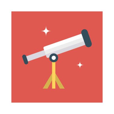 Teleskop boyut vektör dürbün görünüm 