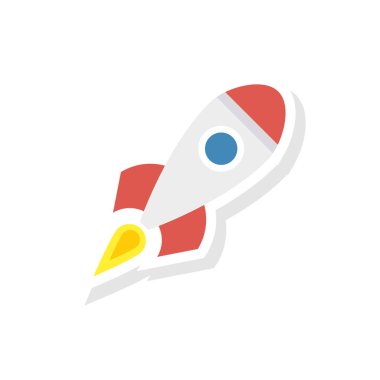 roket başlangıç başlatıcısı vektör çizim 