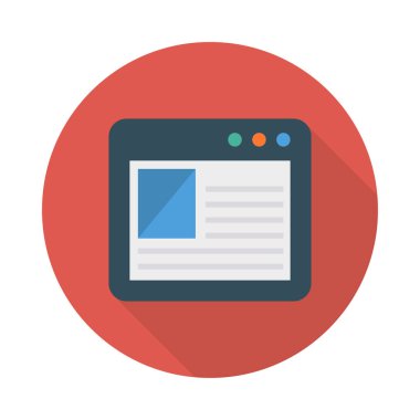 Web tasarım için renk simgesi. Vektör çizim 