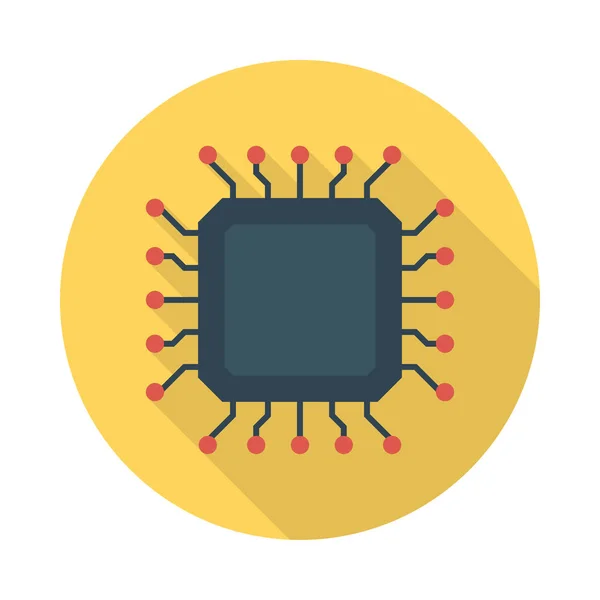 Cpu Procesador Chip Vector Ilustración — Archivo Imágenes Vectoriales