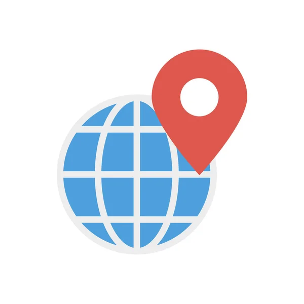 Broche Localisation Illustration Vectorielle Gps — Image vectorielle