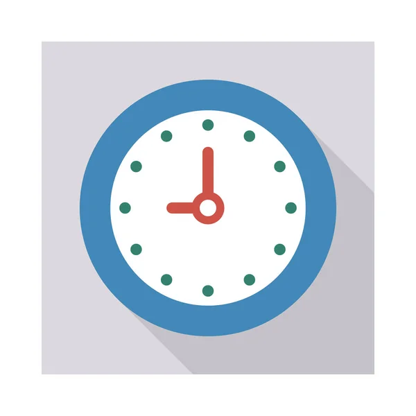 Time Klok Horloge Vectorillustratie — Stockvector