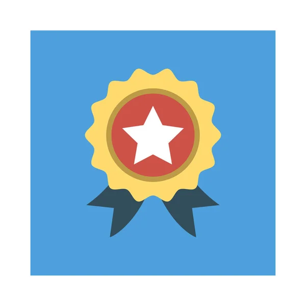 Odznak Medaile Ocenění Vektorové Ilustrace — Stockový vektor