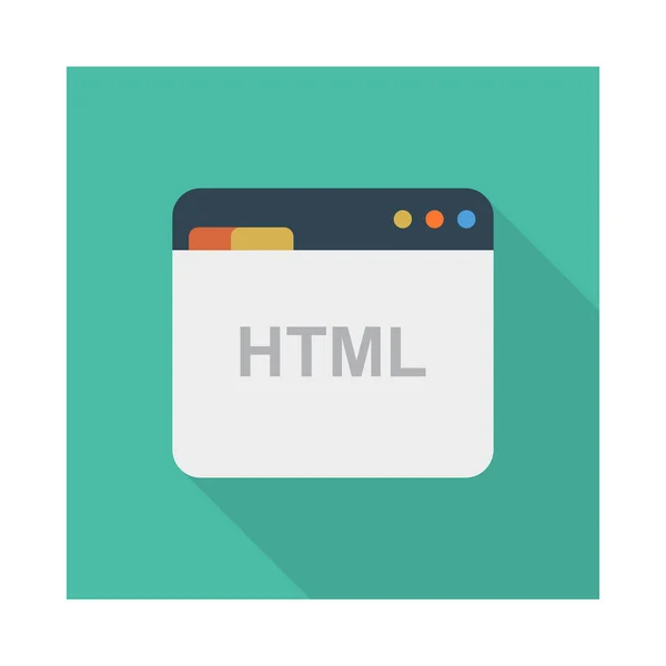 Html Desarrollo Navegador Vector Ilustración — Archivo Imágenes Vectoriales