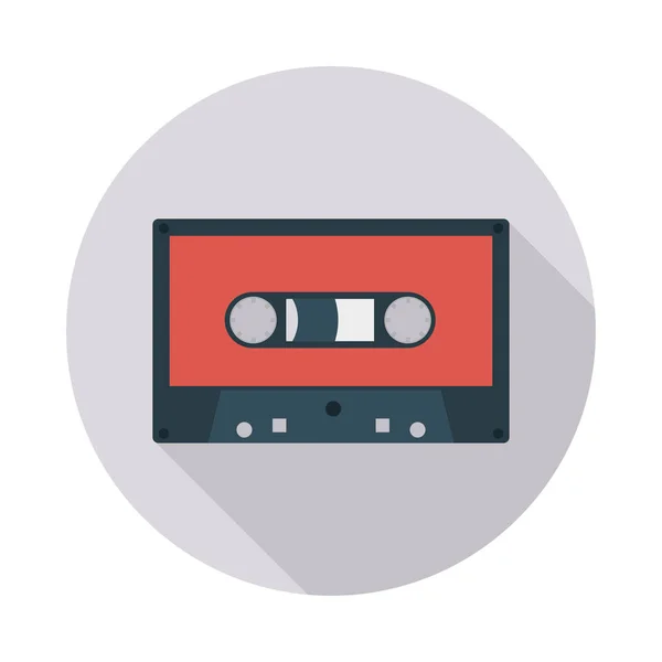 Cinta Cassette Vector Música Ilustración — Archivo Imágenes Vectoriales