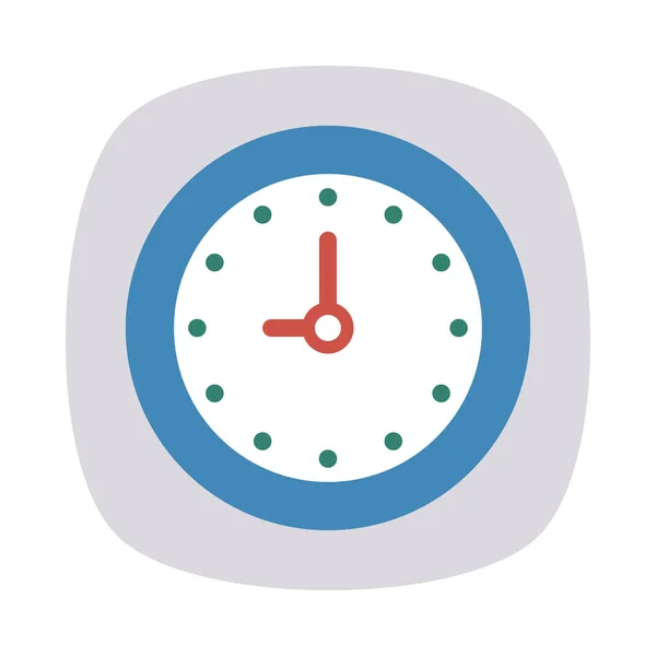 Time Klok Horloge Vectorillustratie — Stockvector