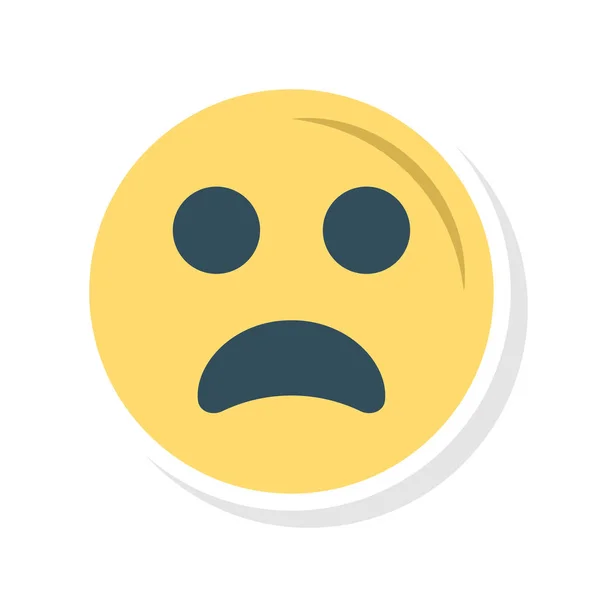 Sad Emoji Face Vector Illustration — Stock Vector