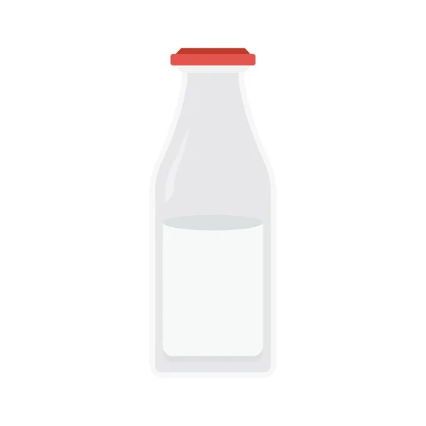 Bouteille Lait Illustration Vectorielle Boisson — Image vectorielle