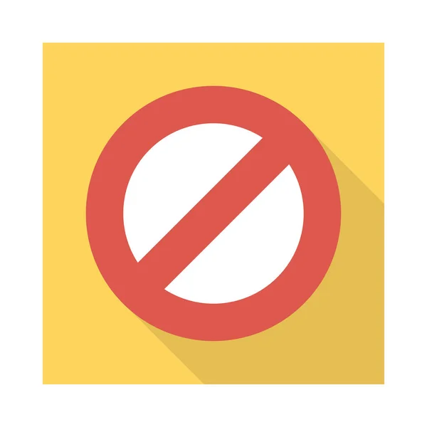 Block Stop Banned Vector Illustration — Stock Vector