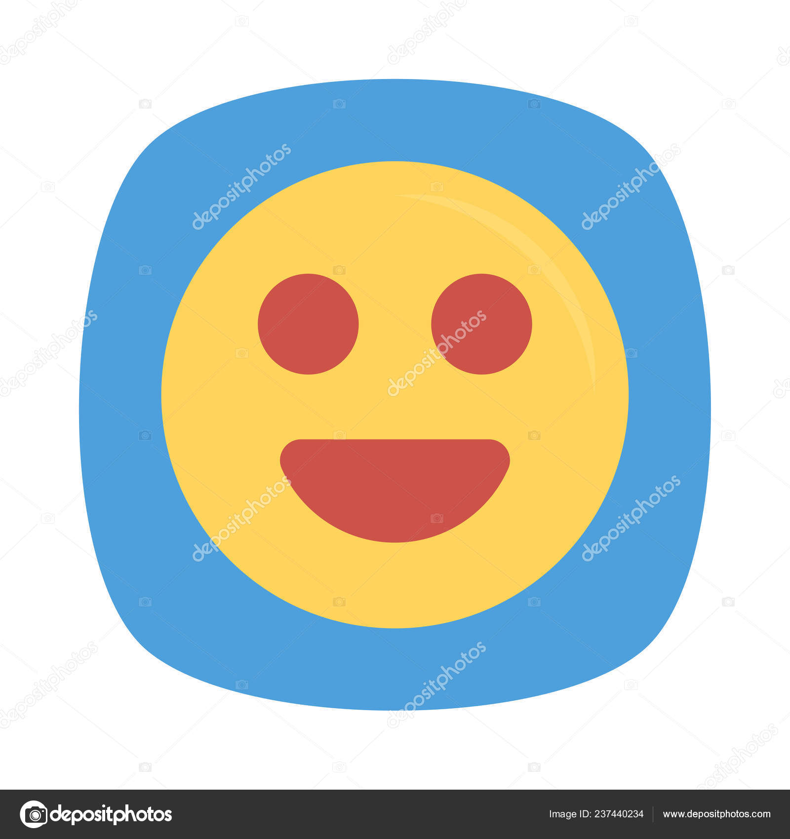 Smiley Face Emoji Vector Illustration Stock Vector Image by ©dinosoftlabs 237440234