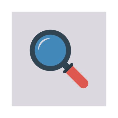 Arama büyüteç cam vektör çizim 