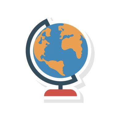 Dünya harita illüstrasyon vektör 