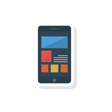 hareket eden telefon tarayıcı vektör çizim 