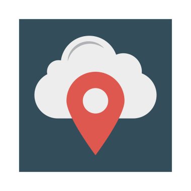 konumu PIN vektör çizim Haritası 