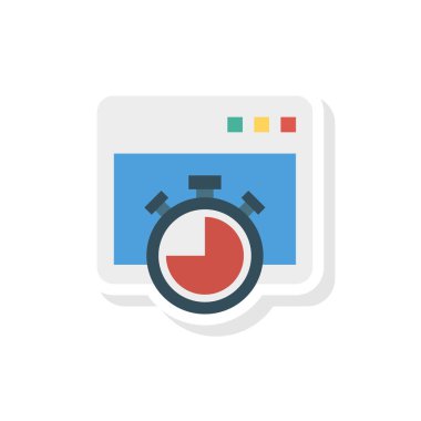 Kronometre sayacı tarayıcı vektör çizim 