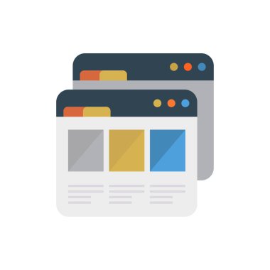 Web tasarım için renk simgesi. Vektör çizim 