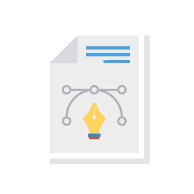 Tasarım bezier eğrisi vektör çizim 