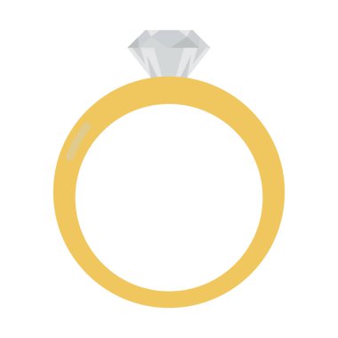 Yüzük nişan evlilik vektör çizim 